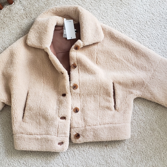 mango teddy bear jacket
